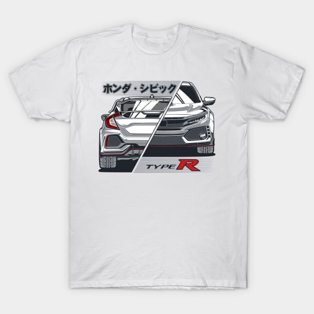 Civic Type R FK8 T-Shirt by idrdesign